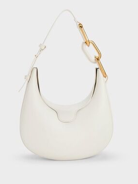 NWT Madison West Harris Half-Moon Hobo Shoulder Bag